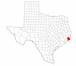 Jefferson County Texas - Location Map