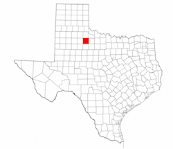 King County Texas - Location Map