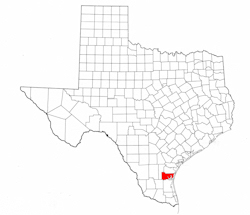 Kleberg County Texas - Location Map