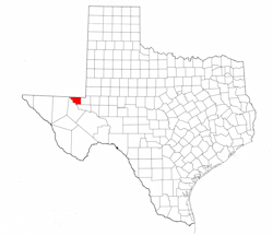 Loving County Texas - Location Map