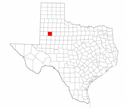 Lynn County Texas - Location Map