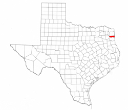 Marion County Texas - Location Map