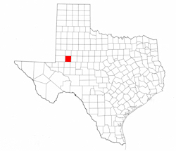 Martin County Texas - Location Map