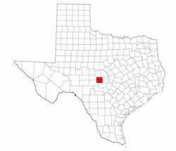 Mason County Texas - Location Map