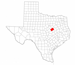 McLennan County Texas - Location Map