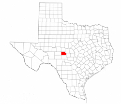 Menard County Texas - Location Map