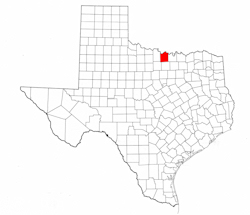 Montague County Texas - Location Map