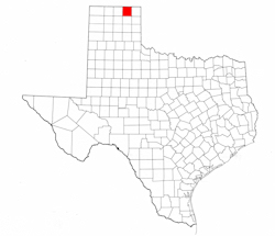 Ochiltree County Texas - Location Map
