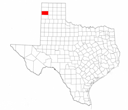 Oldham County Texas - Location Map