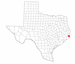 Orange County Texas - Location Map
