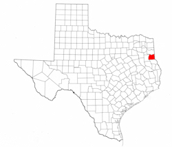 Panola County Texas - Location Map