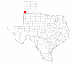 Parmer County Texas - Location Map