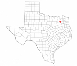 Rains County Texas - Location Map