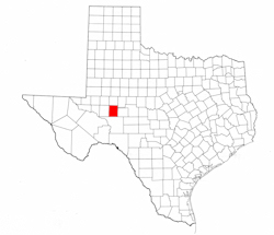 Reagan County Texas - Location Map