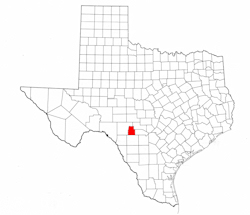 Real County Texas - Location Map