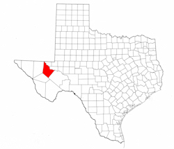 Reeves County Texas - Location Map