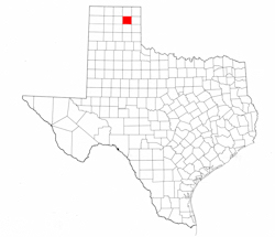Roberts County Texas - Location Map