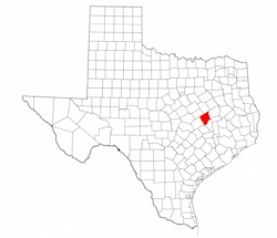 Robertson County Texas - Location Map