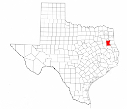 Rusk County Texas - Location Map