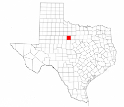 Shackelford County Texas - Location Map