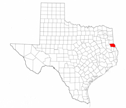 Shelby County Texas - Location Map
