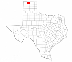 Sherman County Texas - Location Map