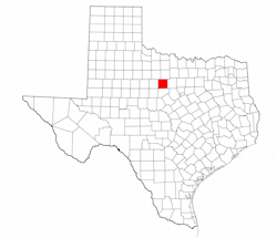 Stephens County Texas - Location Map
