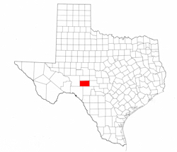Sutton County Texas - Location Map