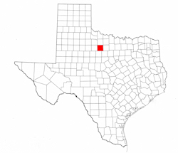 Throckmorton County Texas - Location Map