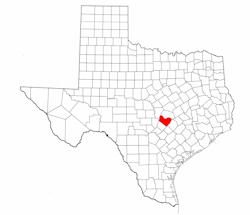Travis County Texas - Location Map