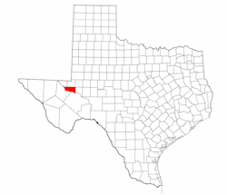Ward County Texas - Location Map