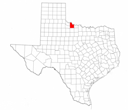 Wilbarger County Texas - Location Map