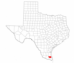 Willacy County Texas - Location Map