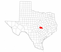 Williamson County Texas - Location Map