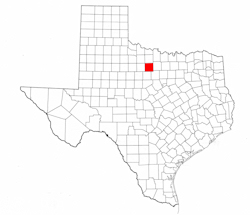 Young County Texas - Location Map