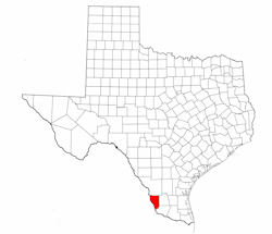 Zapata County Texas - Location Map