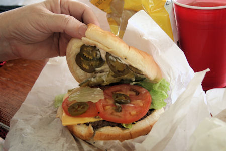 A Jalapeño Cheese Burger, just like you like it.  You wont find these at McDonalds.