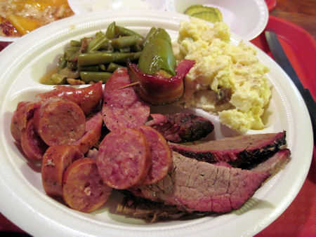 Plate of Firehouse Barbeque