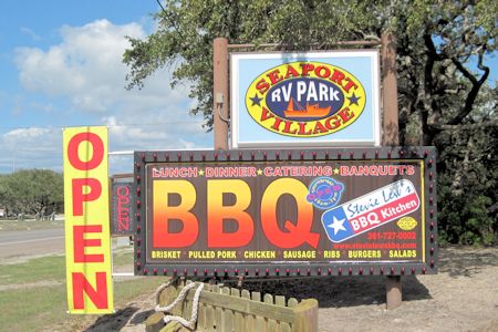 Stevie Lew's BBQ - Sign out front