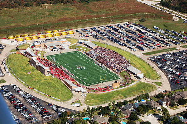 Jack Rhodes Stadium, Katy, Texas - With crowds like this the stadium becomes secondary.