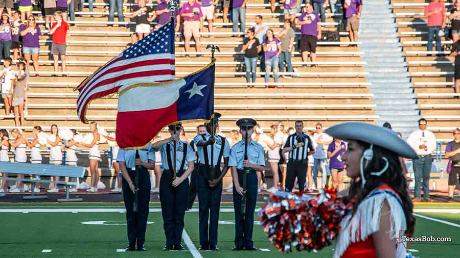 JROTC Flag Bearers - San Angelo Stadium - San Angelo