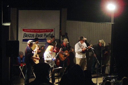 Brazos River Pickers Entertain Campers