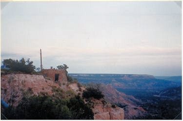 Our Cabin was located on the edge of; Palo 
			Duro Canyon Palo Duro Canyon State Park.