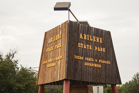 Abilene State Park Main Entrance