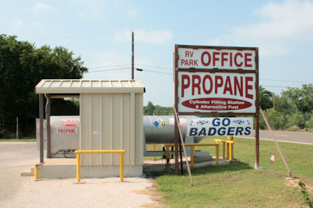 Propane available onsite