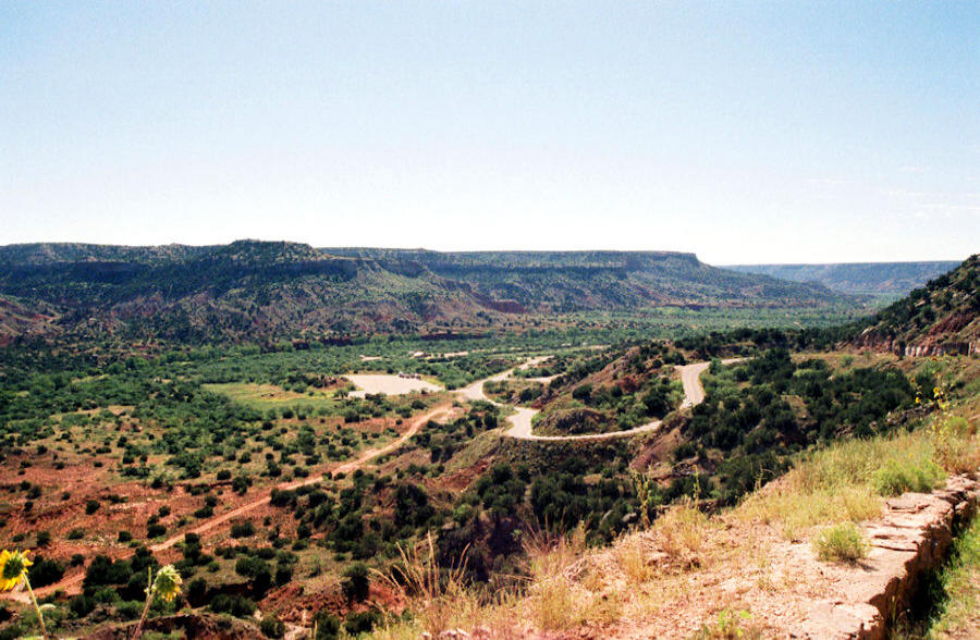 Entrance to the Palo Duro Canyon State Park