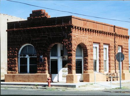 Barstow Bank - Constructed with Red Sand Stone from the near by Quito quarry
