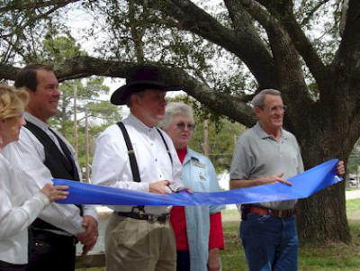 Dedication  of the "Runaway Scrape" markers located at the memorial museum in Gonzales, Texas (March 5th, 2004)