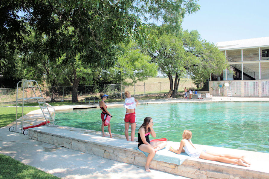 Hancock pool has been cool refreshment in the hot summers of central Texas for over 100 years