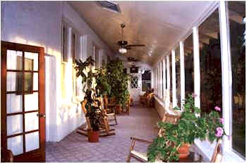 Enclosed side porch 